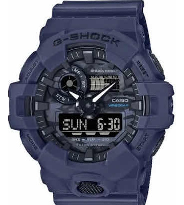 Relógio Casio G-shock Anadigi Original Todo Azul Nota Fiscal