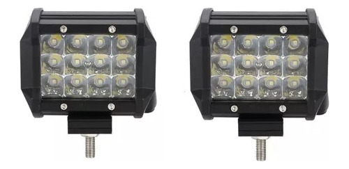 2 Faros Barra Auxiliar Led 12 Led 36w Spot Off Road 4x4 Jeep