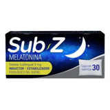 Melatonina Tableta Sublingual Sub Z 2 Packs De 30 Caps C/u Sabor Sin Sabor