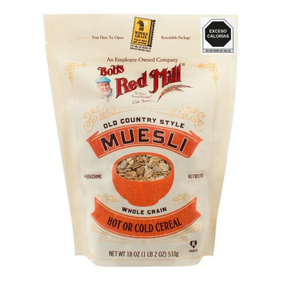 Muesli Natural Bob's Red Mill 510g Sin Azúcar Orgánico y Sin Gluten | MercadoLibre