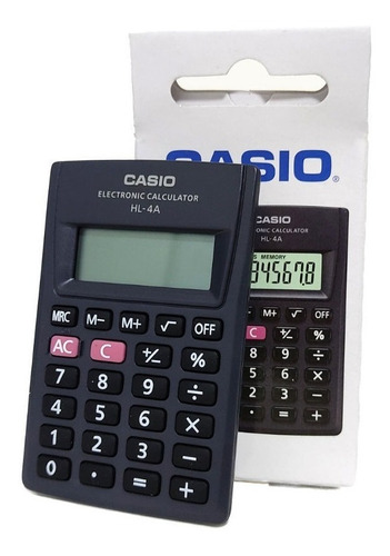 Calculadora 8 Dígitos Casio Hl-815l-bk Tipo Portátil Negra