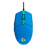 Mouse Gamer Logitech G203 Lightsync 8000 Dpi 6 Botones Azul