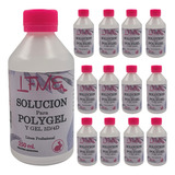 Solucion Liquido Para Polygel 250ml 12 Unidades Anmat Lfme