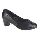 Zapato Chalada Mujer Flexi-15 Negro Casual