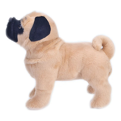 Al.- W Rw Juguete Perro Pug Peludo Relleno Pieza Animal Sz