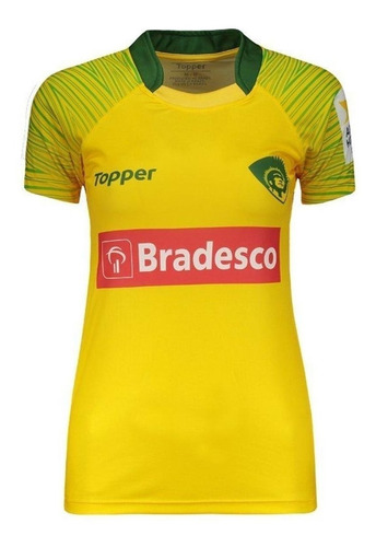 Camisa Feminina Rugby Seleção Brasil Topper I Home 2017 + Nf