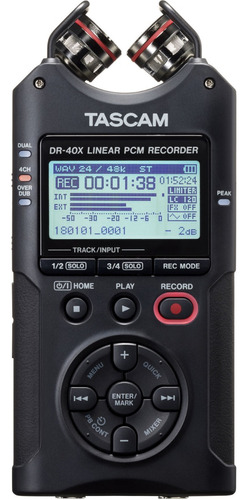 Grabadora De Audio Portátil Tascam Dr-40x 4 Canales 4 Pistas
