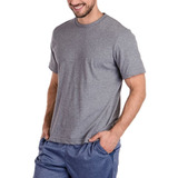 Remera Topper Basica Gris Melange Hombre Deporfan 