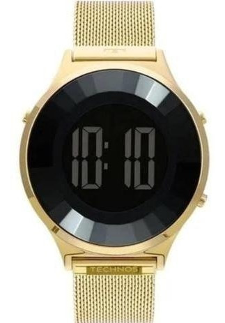Relógio Technos Feminino Digital Crystal Dourado Bj3851ad/4p