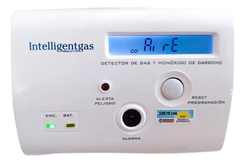 Detector Dual Gas-monóxido De Carbono Intelligentgas Backup