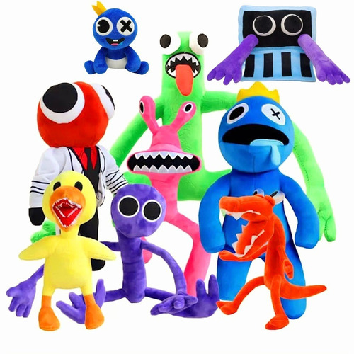 Peluche Blue Green Mounstro Roblox Rainbow Friends Colores