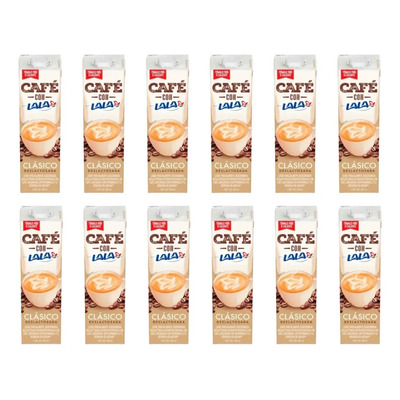 Pack x12 Lala. Leche Deslactosada Con Café 960 Ml | MercadoLibre