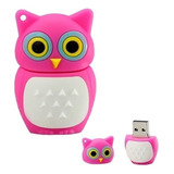 Pen Drive En Forma De Lechuza Rosa / Animales / Figuras