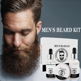Kit Para El Crecimiento De Barba, Cuidado Facial, Crema Hidr