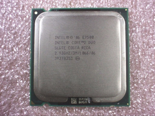 Procesador Intel Core 2 Duo E7500 2.93ghz/3m/1066 Slgte 