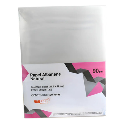 100 Hojas De Albanene Tamaño Carta 90gr Invitaciones Calca | MercadoLibre