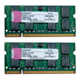 Memória Kingston Notebook 4gb (2x2gb) Ddr2 667mhz Kvr667d2s5