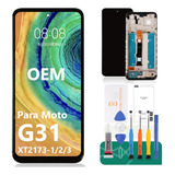 Para Motorola Moto G31 Pantalla Táctil Lcd Con Marco