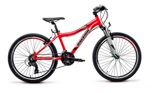 Mountain Bike Infantil Raleigh Mtb Scout  2023 R24 21v Frenos V-brakes Cambios Shimano Color Rojo  