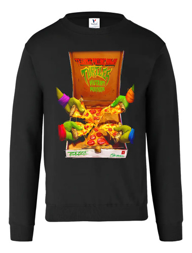 Sudadera Tortugas Ninja, Unisex Cuello Redondo 04