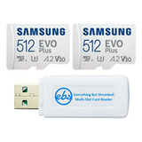 Tarjeta Microsd Samsung Evo Plus 512gb (2 Pack) - Clase 10 U