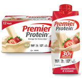 Premier Protein High  Strawberry Cream 12 Malteadas