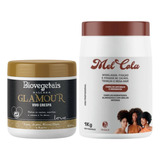 Kit Mel Cola 1kg + Máscara Vivo Crespa Glamour 500g Trihair