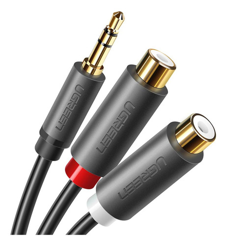 Cabo Adaptador Áudio P2 Macho Para 2 Rca Fêmea Ugreen