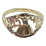 Anillo De 15 Años Modelo Quinceañera Oro 10k