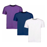 Pack T-shirts Confort Varios Colores 3 Unidades Lisa De Moda