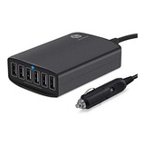 50w / 10a Adaptador De Cargador De Coche Usb De 6 Puertos, E