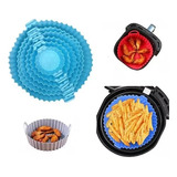 Set X6 Bandejas De Silicona Para Airfryer Freidora Protector