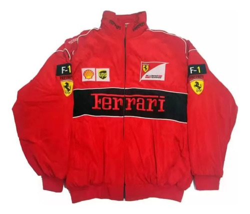 Vintage Chaqueta De Carreras De Motos De Otoño De Ferrari A