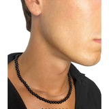 Collar Perlas Negras Hombre - Mujer Black