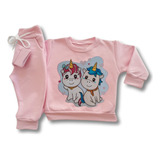 Conjunto De Frio Infantil Feminino Moletom Menina Bebê