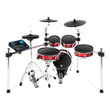 Bateria Electrica Alesis Strike Zone Kit Roja Ocho Piezas