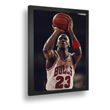 Quadro Decorativo Poster Michael Jeffrey Jordan Basquete A3