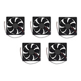 5 Pcs Ventilador Ventoinha 120x120x25mm Fan Cooler 24v 0,35a