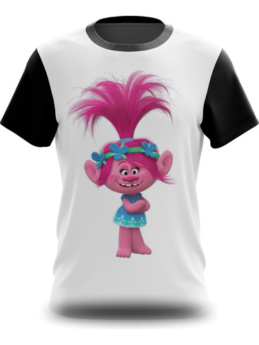 Camiseta Camisa Trolls, Poppy