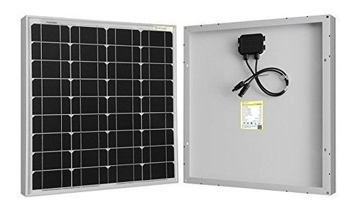 Panel Solar Monocristalino 50w/12v, Cable Mc4