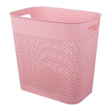 Cubo De Basura De Plástico Para Baños Y Oficinas (rosa,