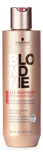 Schwarzkopf Professional Blondme Acondicionador All Blondes Rich Botella 250 Ml