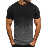 Camiseta En V Para Hombre, Manga Corta, Cuello Redondo, Esta