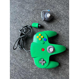 Controle Nintendo 64 Verde Original + Analógico Gamecube