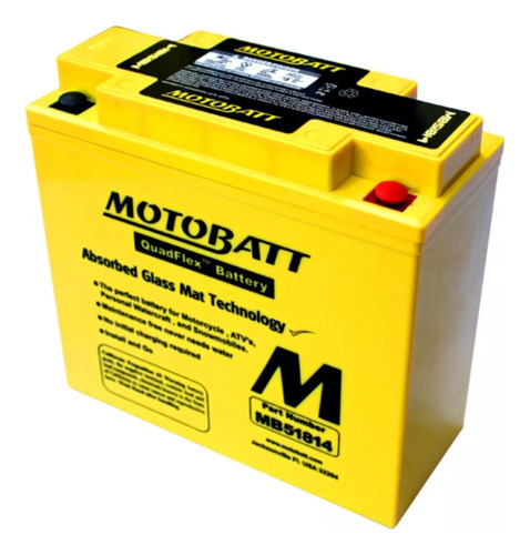 Bateria Motobatt 20ah 12v Mb51814 Bmw R1200c K1300gt K1600gt