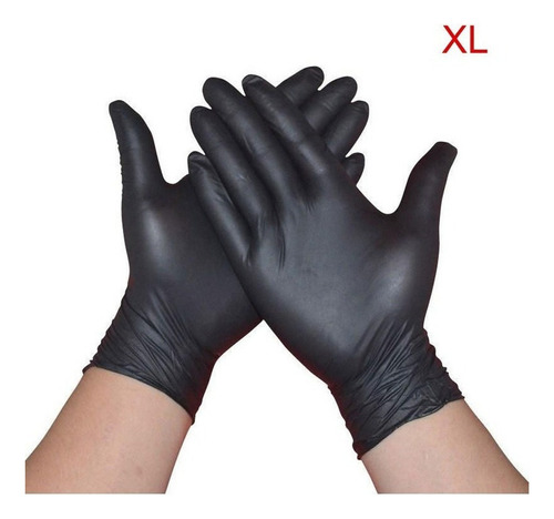 Xl - Guantes Desechables Para Mecánicos Sin Polvo (nitrilo B