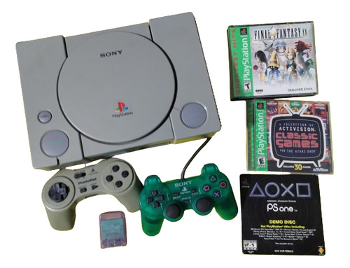Consola Videojuego Sony Playstation Ps1  + 4 Juegos Memoria