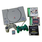 Consola Videojuego Sony Playstation Ps1  + 4 Juegos Memoria