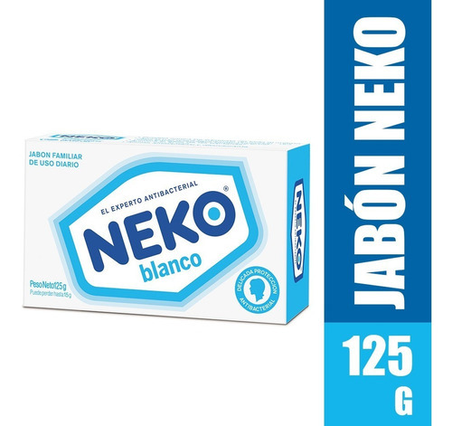 Jabón Neko Antibacterial Blanco - g a $57