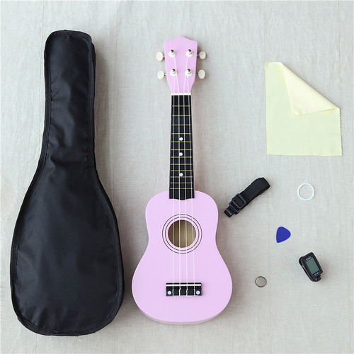 Ukulele Profissional Acústico Soprano + Brindes 21 Polegadas